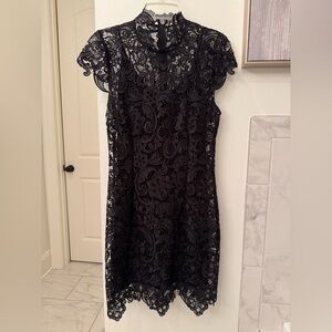 Charlie Jade Black Lace Dress